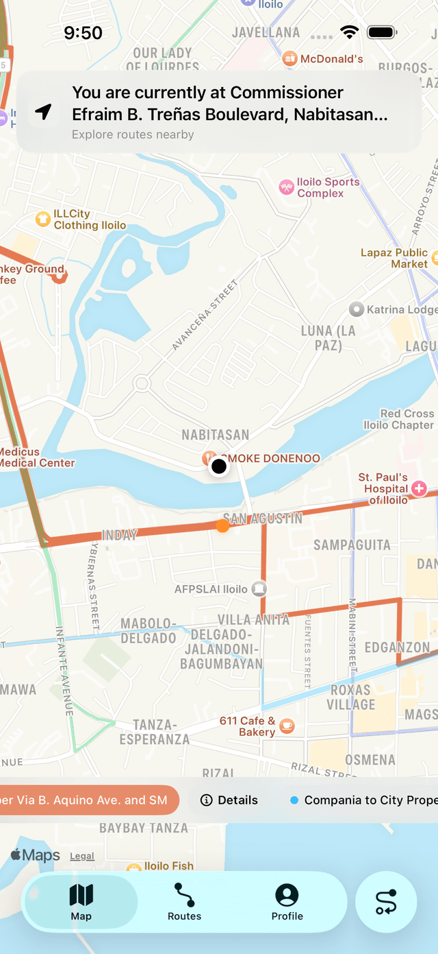 Sa Lugar exploring map screen